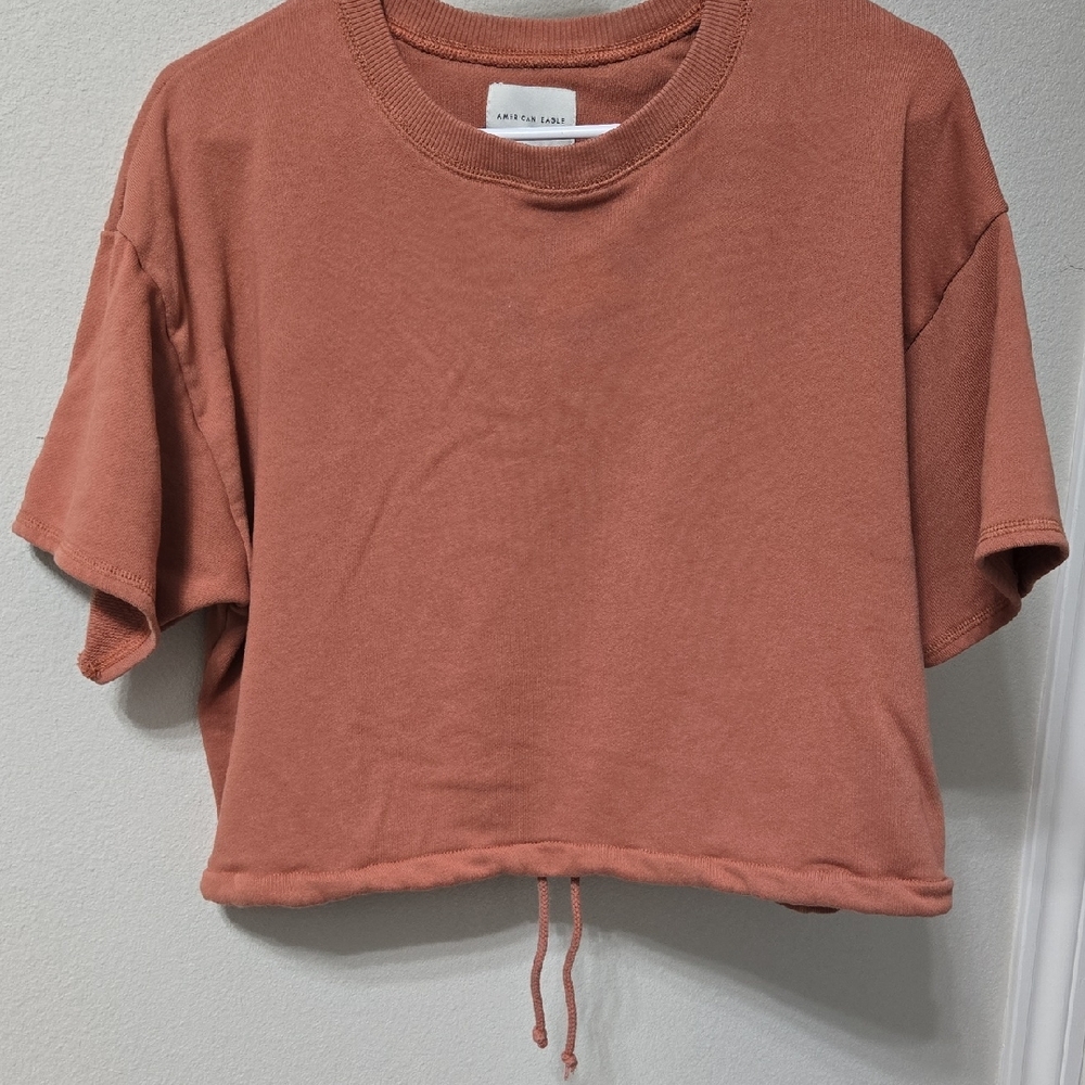 American Eagle Outfitters Rust Short Sleeve Tee